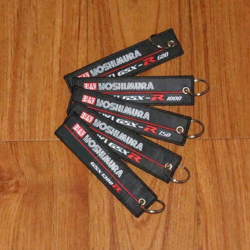 Motorcycle Embroidery Strap Keyring Keychain Key Ring Chain for Suzuki GSXR600 GSXR750 GSXR1000 GSXR1300 Hayabusa GSX-R