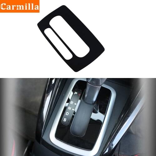 Carmilla PVC Car Gear Shift Knob Panel Cover Gears Trim Sticker for Ford Ecosport 2018 2019 2020 AT LHD Accessories