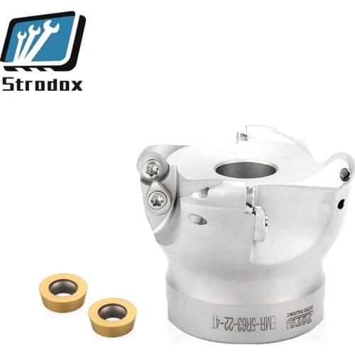 CNC face milling cutter head CNC Adapter Cemented Carbide Blade RP EMRC Tool EMR cutter head EMR5R 6R50 63 80 EMR 5R50-22-4T