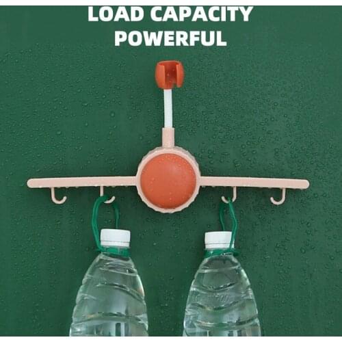 Houseeker Shower Bracket Universal Adjustable Bathroom Hooks Punch-free Multi Function Rack With Hook Storage Accessories