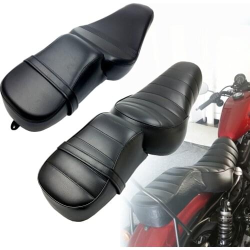For Harley Sportster XL iron 883 1200 48 Forty-eight 2016-2020 Motorcycle Leather Two Up Driver Front Rear Passenger Seat