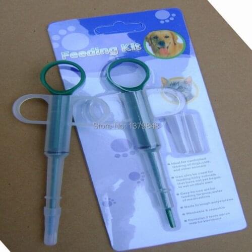 Pet Dog Puppy Cat Pill Pusher Dispenser Medicine Water Dropper Feeding Kit eeding Kit for Pets take medicine