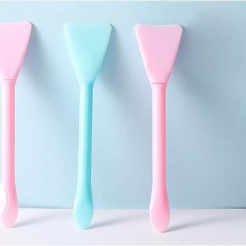 Dual-purpose Silicone Facial Mask Brush Double Head Soft Makeup Stirring Brushes Easy To Clean Multifunctional Cosmetic