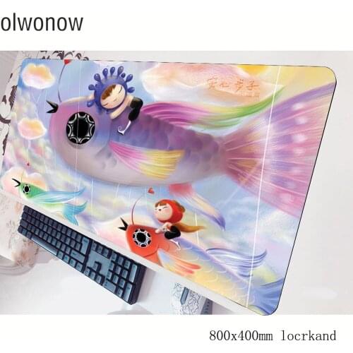 Cute mousepad gamer HD print 800x400x3mm gaming mouse pad High quality notebook pc accessories laptop padmouse ergonomic mat