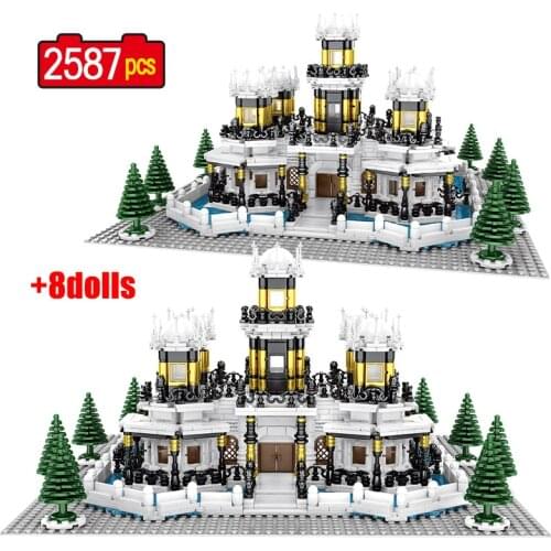Historical Famous Architecture Yanxi Palace Classic Castle Building Blocks Street View Bricks Educational Toys For Children