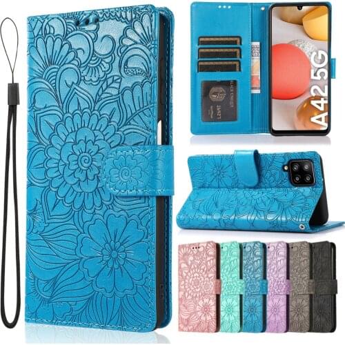 Leather Flip Case For Samsung Galaxy A52 A72 A42 A12 A32 A51 A71 A31 A21 A02S A41 A11 S21 S20 FE S10 E S9 S8 Plus A70 A50 A20 S