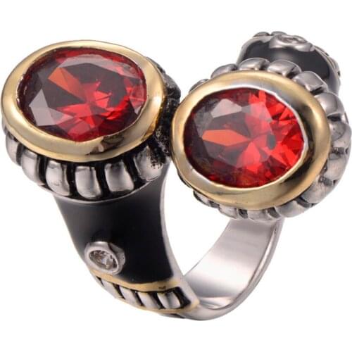 Newest Garnet 925 Sterling Silver Fashion Ring Free Shipping Size 6 7 8 9 10 F1230
