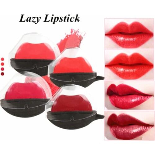New Lazy Non-cup Long-lasting Waterproof Matte Makeup Lipstick Nude Lipstick 4 Colors options make up Lips,Cosmetics Lipstick