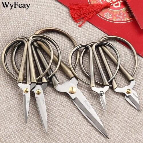 Stainless Steel Rose Gold Embroidery and Sewing Scissors Vintage Needlework Tailor Scissors for Fabric Crafts Tools Diy Shears