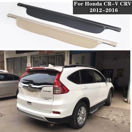 High Qualit Car Rear Trunk Cargo Cover Security Shield Screen shade Fits For Honda CR-V CRV 2012-2016 (black, beige)