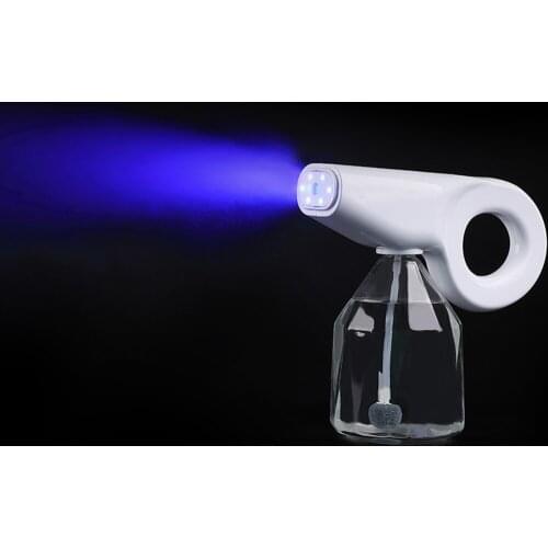 1200ML Atomization Fogger Nano Disinfection Gun Spray Alcohol Disinfection Machine Household with Blue Light Gun Sprayer