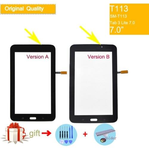 Original Touchscreen For Samsung Galaxy Tab 3 Lite 7.0 SM-T113 T113 Tab3 Touch Screen Digitizer Front Glass Touch Panel Touches