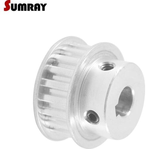 SUMRAY Keyway Timing Pulley XL 18T 8/10/12/12.7mm bore keyway diameter 3/4/5mm 11mm width Tooth Belt Pulley for CNC Machine