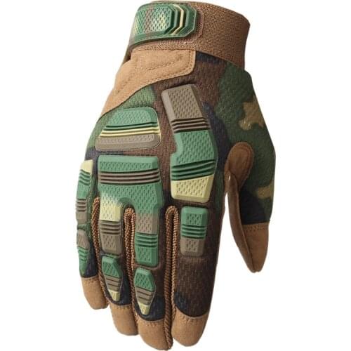 New outdoor sports tactical gloves motorcycle locomotive riding tools labor protection non-slip shockproof full finger gloves