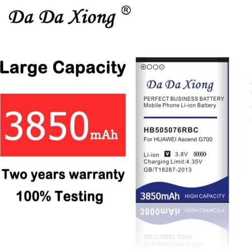 High Quality 3850mAh HB505076RBC Battery for Huawei A199 G700 G710 Y600 C8815 G610 G610T G610S G716 G606 Y3 II Y3 2 Y3II phone