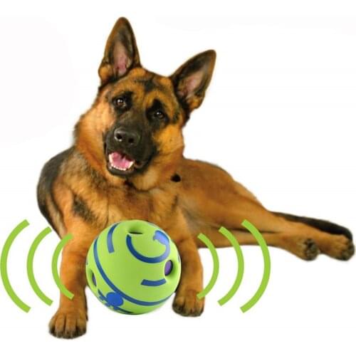 Dog Toy Fun Giggle Sounds Ball Pet Cat Dog Toys Silicon Jumping Interactive Toy Training Ball For Small Large Dogs