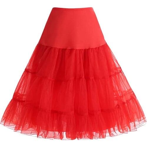 Womens 50s Petticoat Skirt Vintage Tutu Crinoline Underskirt