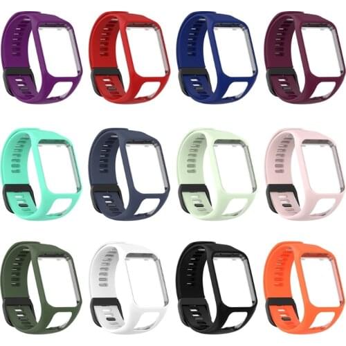 1Pcs Compatible with Tomtom4 High Quality Wristbands Smartwatch Silicone Strap Drop-proof Scratch-proof Sweatproof Band
