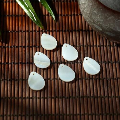 10Pcs/lot wholesale High Quality 9*13mm natural shell beads waterdrop beads DIY handmade earrings jewelry making accessories