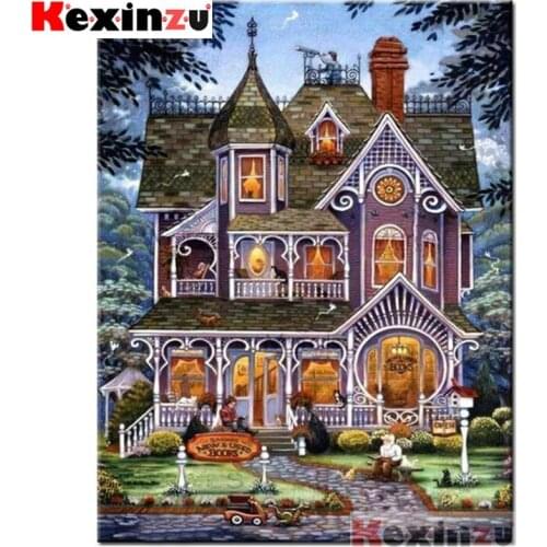 New product Full 5D DIY Square/Round Drill Diamond Painting "Cartoon home" 3d Diamond Embroidery Cross Stitch Decor Gift K@4460