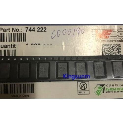 Free shipping 10pcs 744222 WE102 2X1000UH 1MH 0.8A 80V 9.2X6X5.3MM WURTH common mode inductor