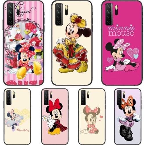 Disney World Mouse Black Soft Cover The Pooh For Huawei Nova 8 7 6 SE 5T 7i 5i 5Z 5 4 4E 3 3i 3E 2i Pro Phone Case cases
