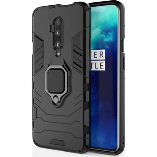 For OnePlus 7T Pro Case Luxury Ring Back Cover Stand Armor Shockproof Case For OnePlus7T Pro 1+7T Pro Protective Phone Cases