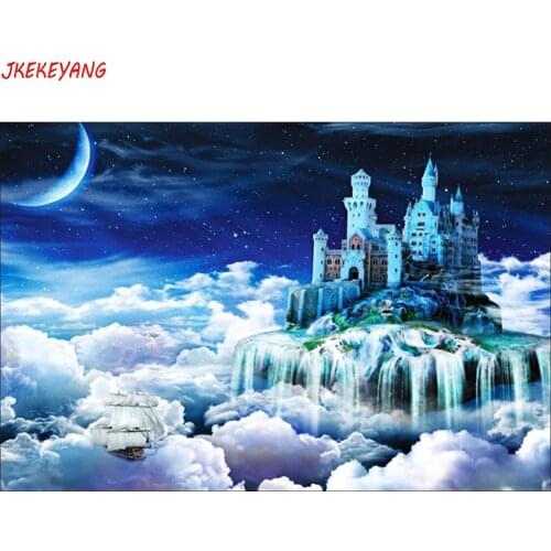 Wall Art Pictures 5D Diy diamond painting Aerial castle Diamond Mosaic sale Rhinestone Embroidery cross stitch Y3352