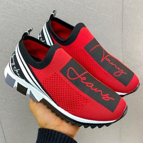 Designer Lovers Sock Shoes Men Vulcanized Shoes Unisex Casual Shoes Man sneakers Slip-On Walking Sneakers Men Chaussures Femme