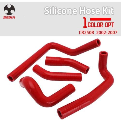 Motorcycle Silicone Radiator Hose Silicone Coolant Hose Kit For Honda CR250R CR 250R 2002 2003 2004 2005 2006 2007 02 03 04-07