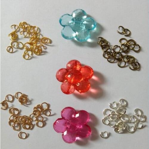 Wholesale 4 colors 5mm Open Jump Split Rings For Making Keychains & Necklace Bracelet diy Jewelry Accessories Findings Connector