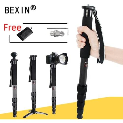 BEXIN Professional monopod tripod lightweight carbon fiber camera monopod for Canon Nikon Sony Pentax SLR DSLR Digital camera