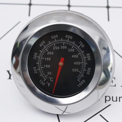 Cooking Thermometer 1Pc 500 ℃ 1000℉ Degree Roast Barbecue BBQ Smoker Grill Temp Gauge Outdoor Stainless Steel BBQ Thermometer