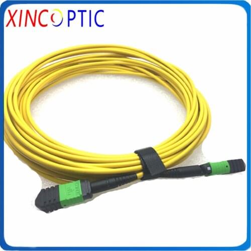 MPO/F-MPO/F-8C-3.0-OS1-LSZH-Yellow-B Type,MPOAP Female-MPO F 1/2/3/5/7/10/15/20/25/30M 3.0mm Mini Round Fiber Patch Cord Cable