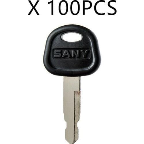 100 Pcs Ignition Key For Sany Excavator Bulldozer Loader Heavy Equipment 60022654 Free Shipping