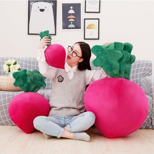 40cm & 70cm & 110cm Plush Emulation Simulation Radish Toys Radish Pillow Stuffed Vegetable Doll Toys Creative Kids Gifts