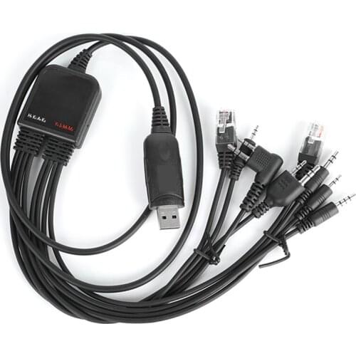 8 In 1 USB Programming Cable For Baofeng UV5R UV82 TYT Kenwood Motorola Walkie Talkie Car Radio