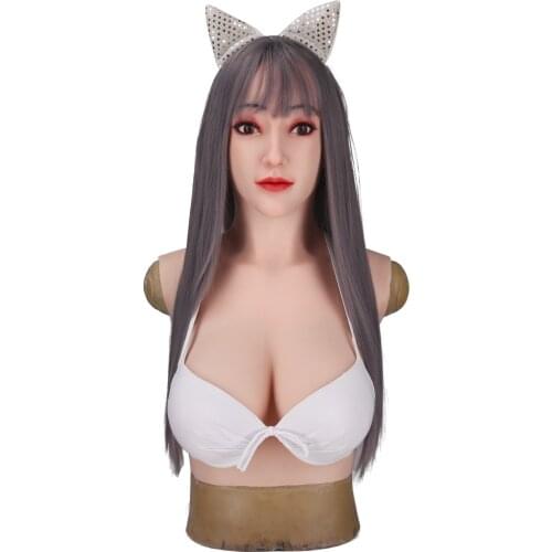 Alice Angel Face Silicone Female Masks Realistic Soft With D Cup Breast Masquerade Cosplay Drag Queen Crossdresser Halloween
