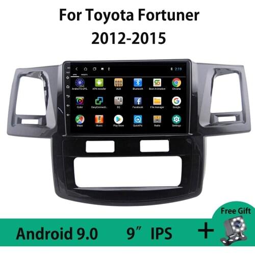Android 9.0 Car Radio Navigation GPS For Toyota Fortuner AN50 AN60 HILUX Revo Vigo 2008-2014 DVD 2+32G 9" IPS Full Touchscreen