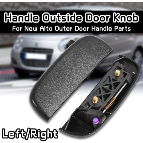 Car Front Rear Outer Exterior Door Open Handle Outside Door Knob Left Right Black For Suzuki New Alto Outer Door Handle Parts
