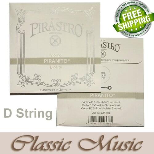 Free shipping ,Pirastro piranito Violin String, D String(615300) ,4/4 ,Ball End .made in Germany