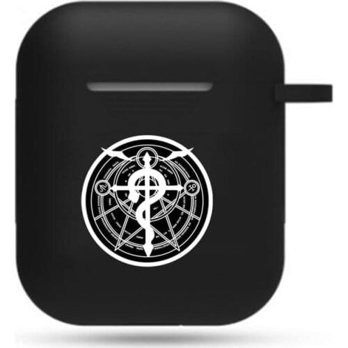 Japan anime Fullmetal Alchemist Earphone Cover Case Apple AirPods 2 1 Soft Silicone wireless Bluetooth Protective Earphone Case