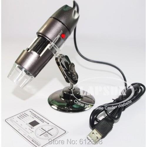 800X 2.0MP USB Digital Microscope Endoscope Magnifier Zoom Picture Video Camera With 8 LED illuminator & Measure Reading Size