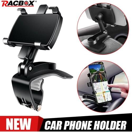 Car Mobile Phone Holder Snap-in Auto Grip Mobile Phone Fixed Bracket GPS Navigation Bracket for Car Dashboard Rearview Mirror