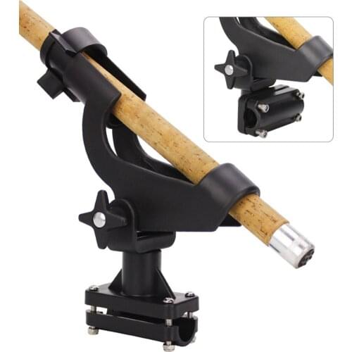 Fishing Rod Holder 150 Degrees Rotatable Swivel Nylon Rod Rest Rack Tube
