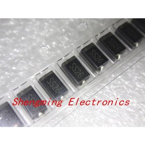 1000pcs SS26 SR260 2A 60V SMA DO-214AC Schoottky Diode