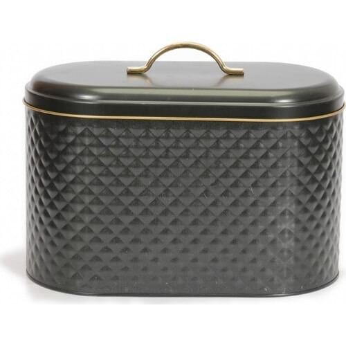 House EF002-Z7 Metal Oval Bread Box 11 lt