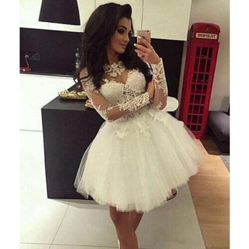 2021 spring elegant lace dress party dresses formal dress evening dress вечернее платье short long sleeves prom dresses lace-up