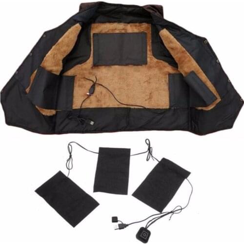 3-in-1 USB Electric Heating Pads Clothes Thermal Heating Warmer Vest Warming Gear Electric Heater Pad
