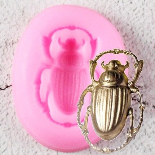Cake Tools Beetle animal Silicone Mold Decorating Cupcake Decorating Gumpaste Fondant Tool Mould Baking Tools
